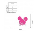 Mini Mouse Customized Children Name Wall Decals Baby Nursery Name Stickers